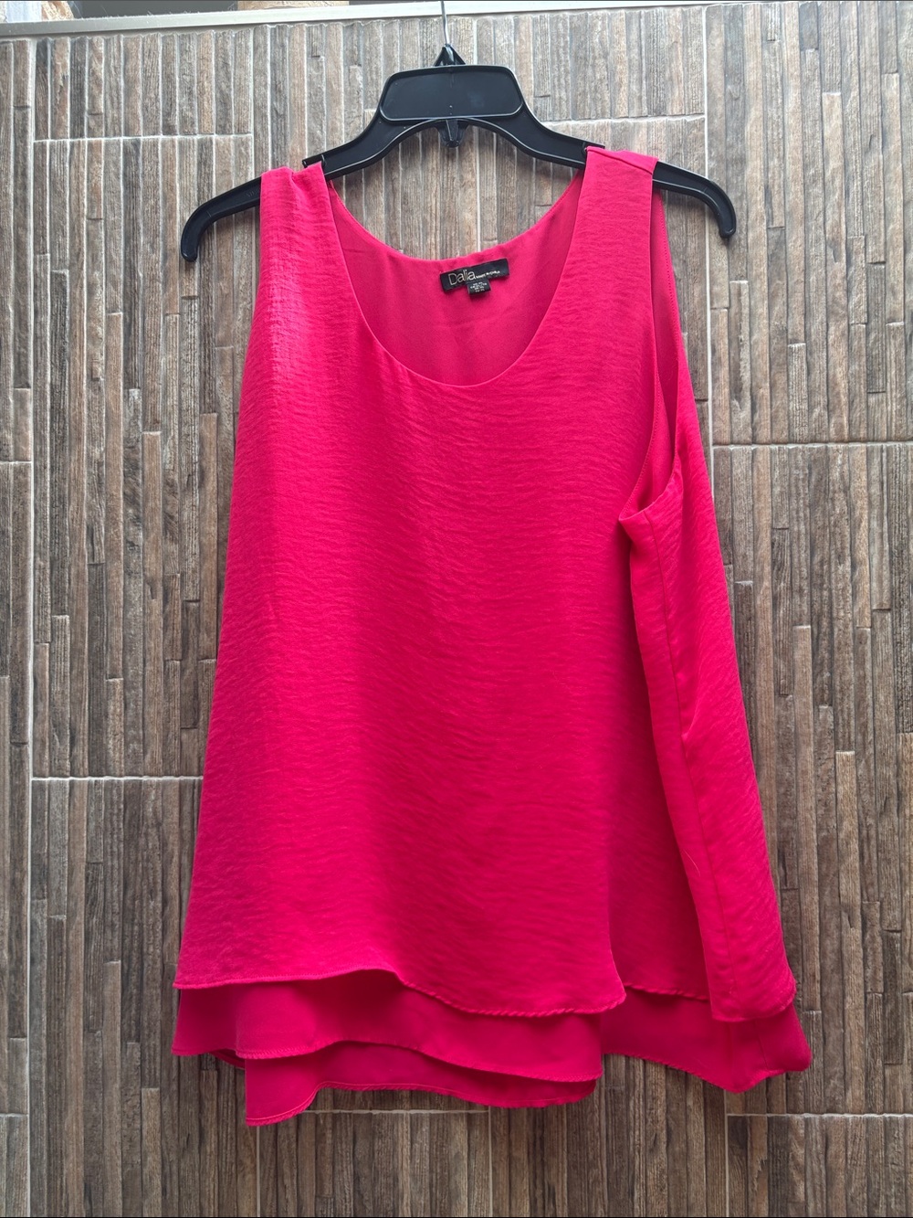 Coldwater Creek Fuchsia/red Layered Sleeveless Camisole